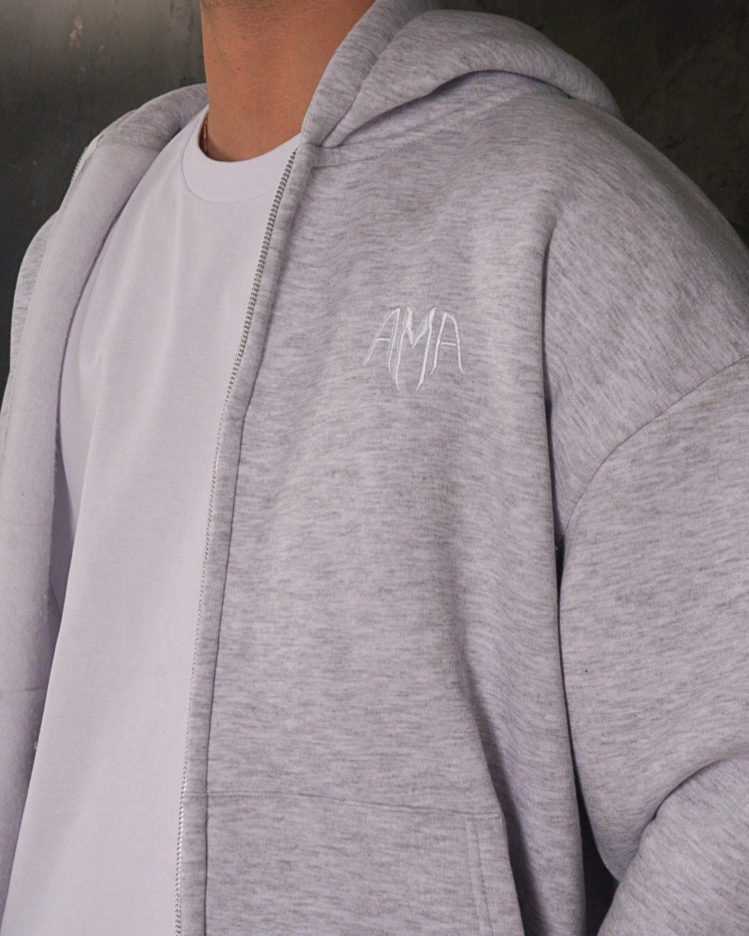 THE BASIC GREY HOODIE AMARTIA